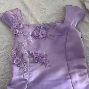 Purple party dress